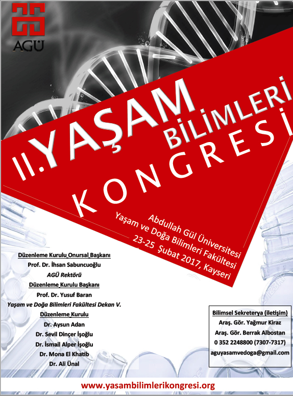 AGÜ’de, II. Yaşam Bilimleri Kongresi yapılacak
