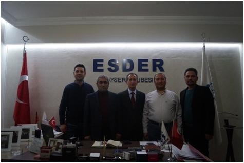 Kayseri Vali Yardımcıları Esder’i ziyaret etti