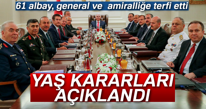 YAŞ kararları açıklandı