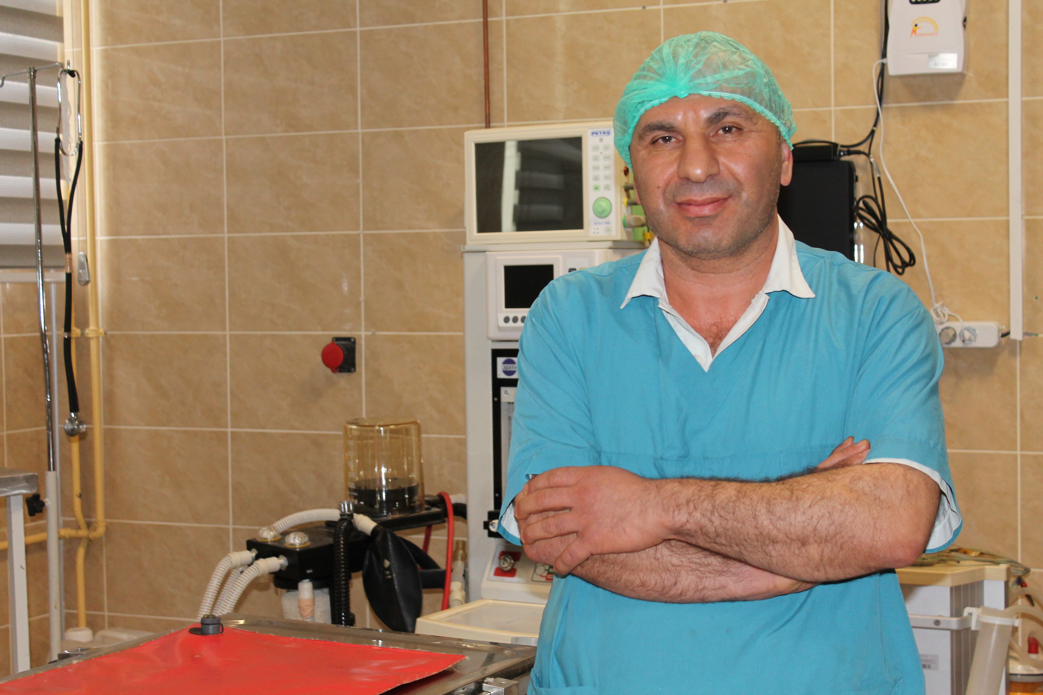 Midesi dönen sığır eski sağlığına kavuştu