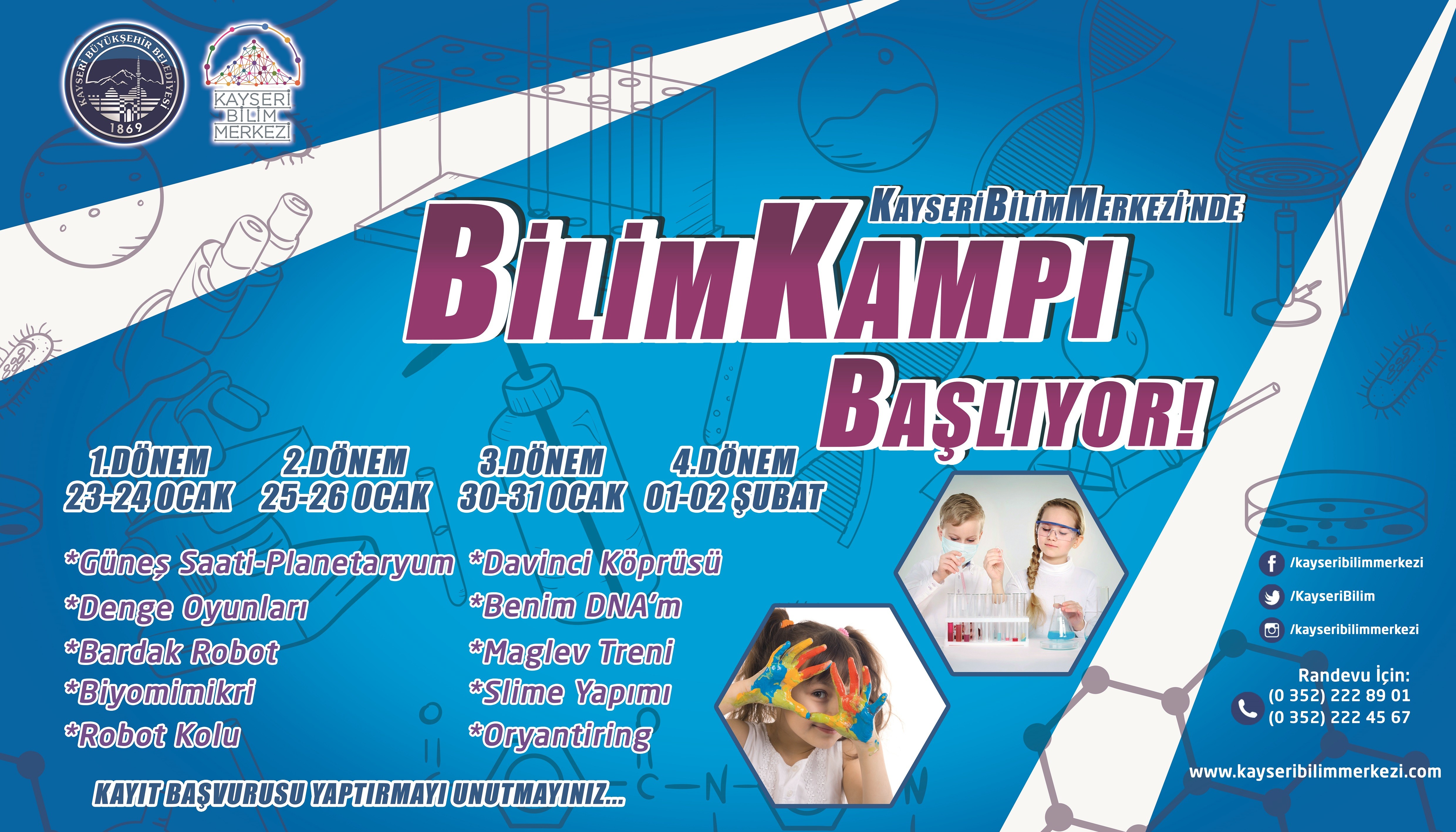 Bilim kampı başlıyor