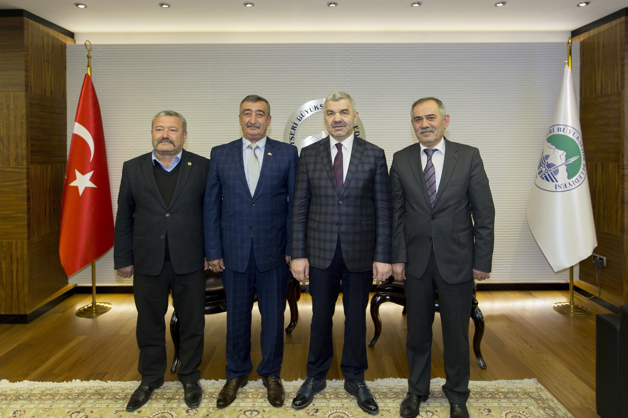 Yeşilhisar heyeti Başkan Çelik’i ziyaret etti