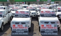 SEDAT PEKER, ÖSO’YA ARAZİ ARAÇLARI YOLLADI