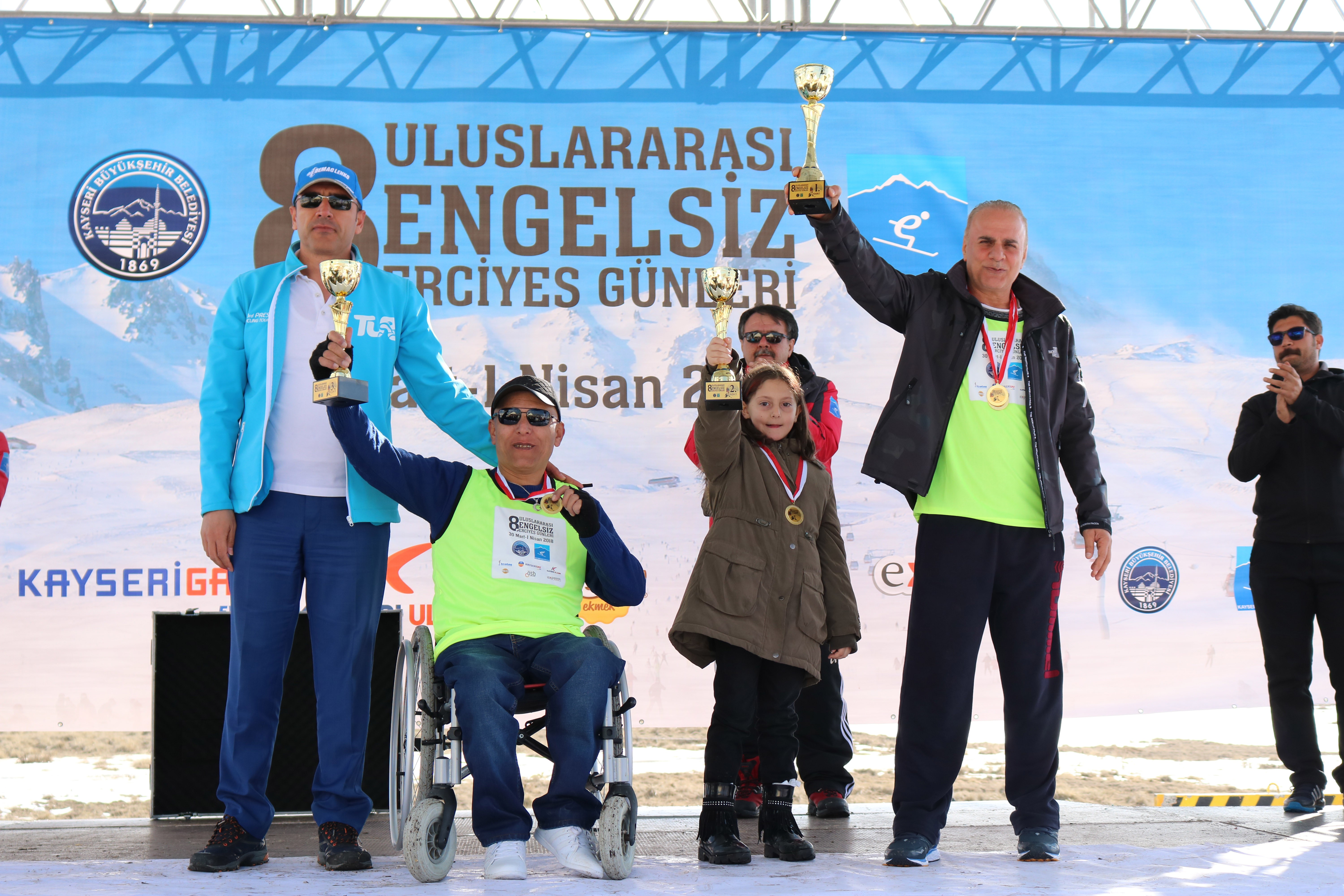 Engelliler Erciyes için engel olmadığını gösterdi
