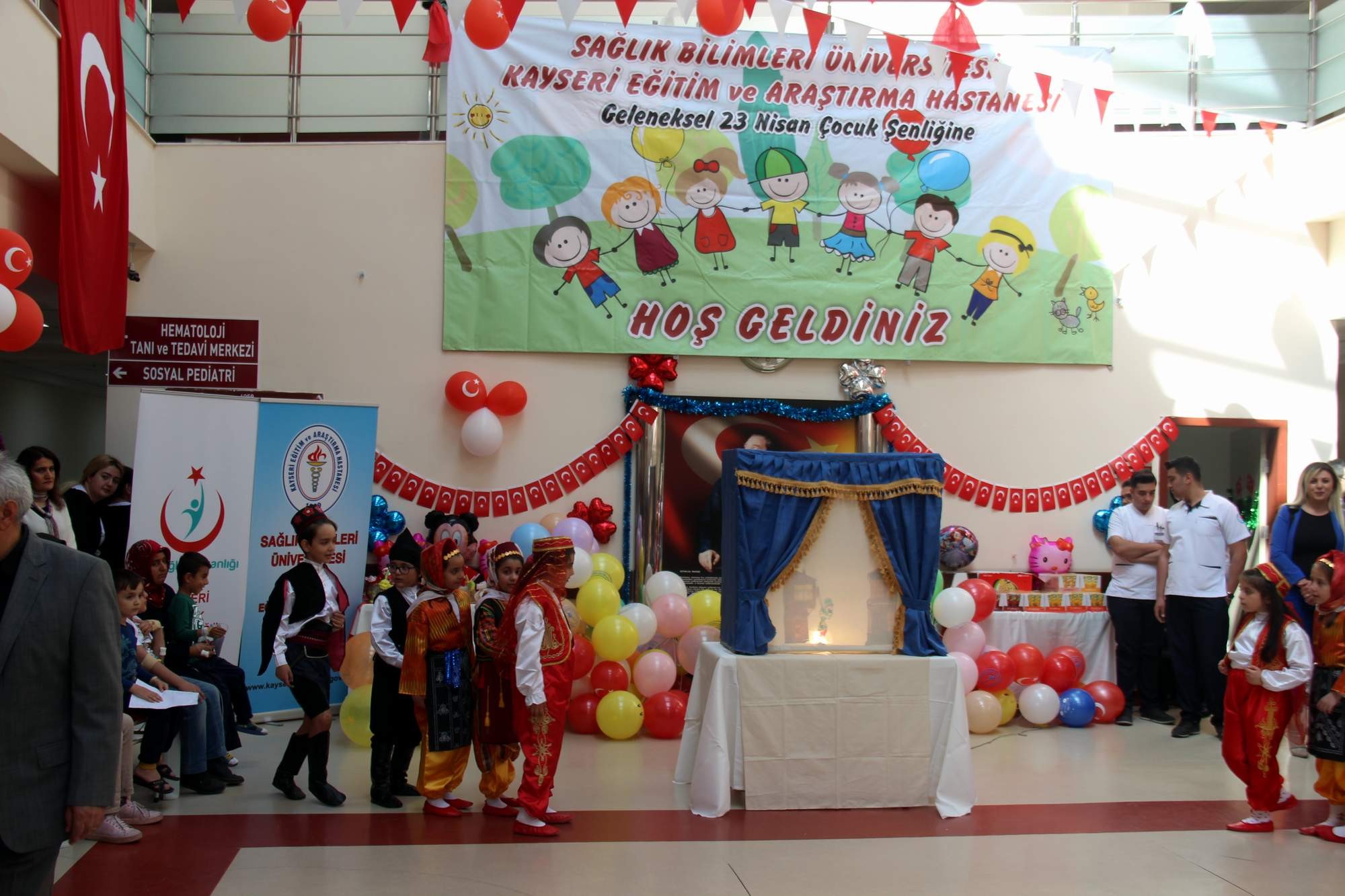 Çocuk Hastanesinde 23 Nisan coşkusu