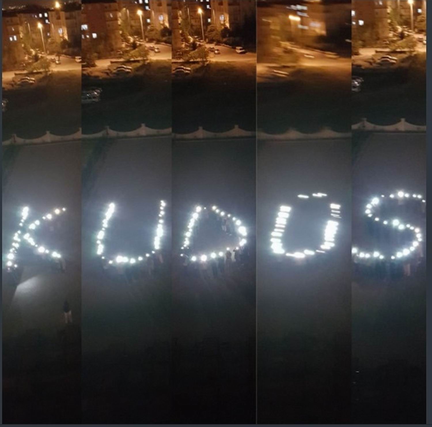 Yurt öğrencilerinden Kudüs’e destek