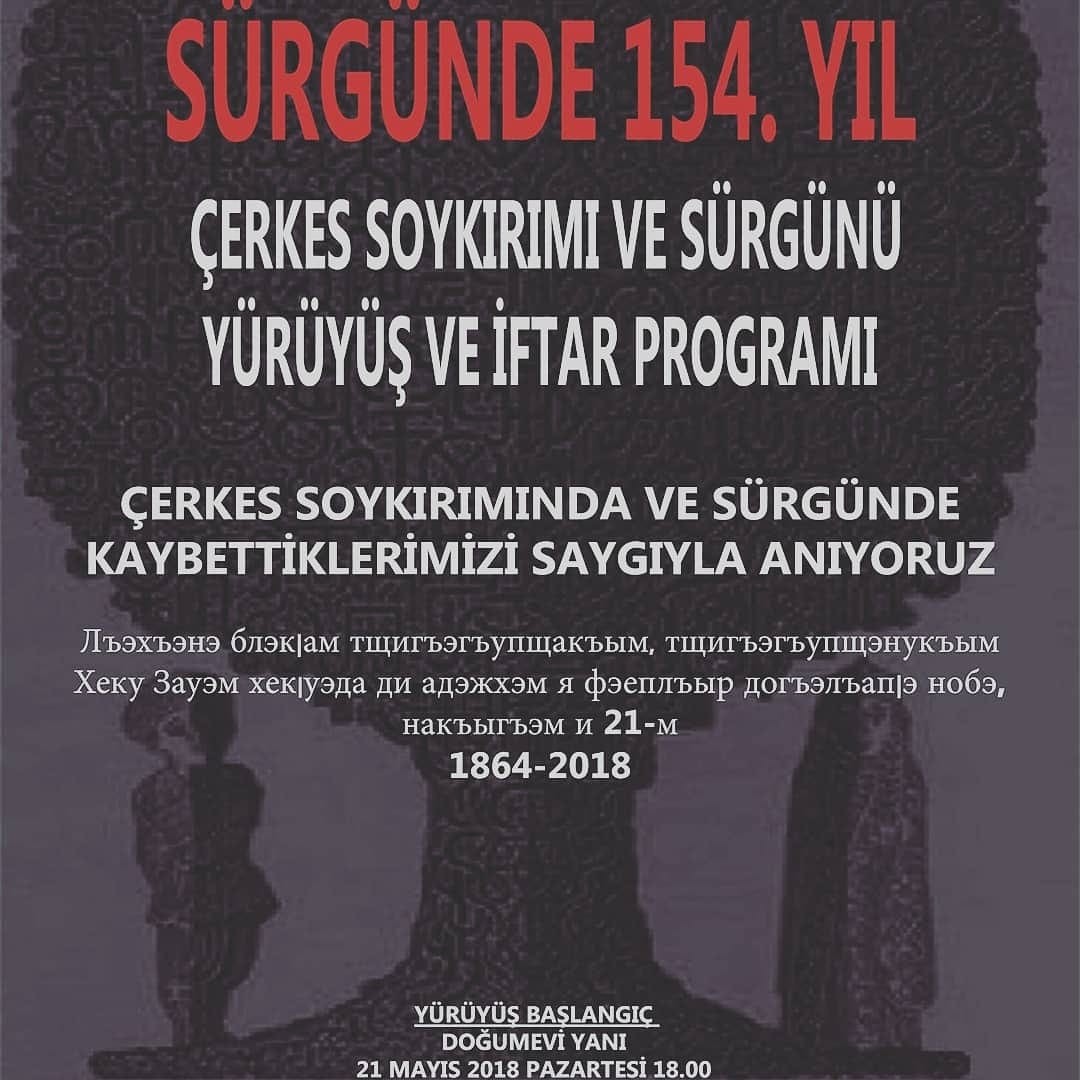 Çerkesler 154. yılında Büyük Sürgün’ü anacak
