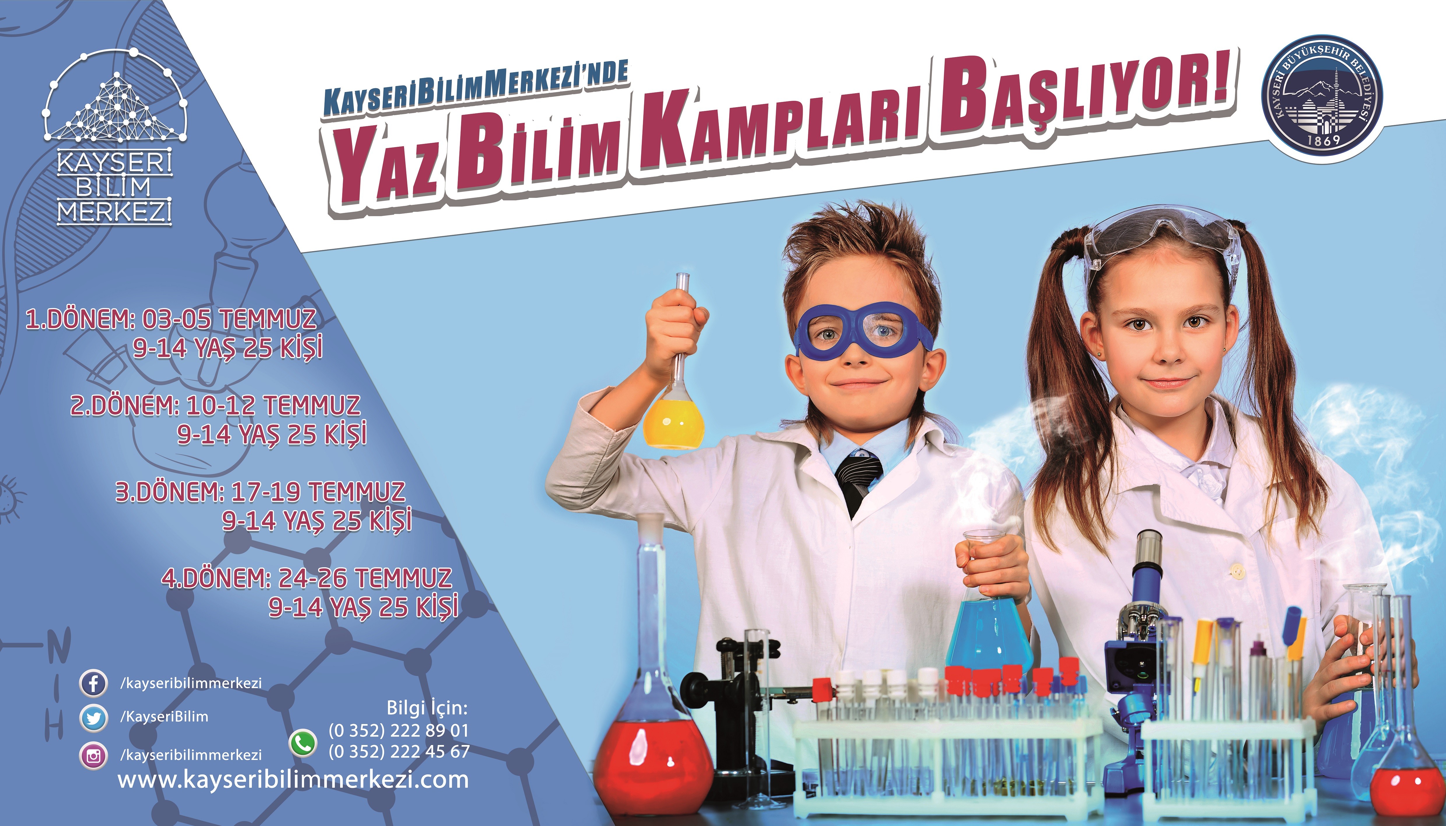 Yaz döneminde de bilimin merkezi