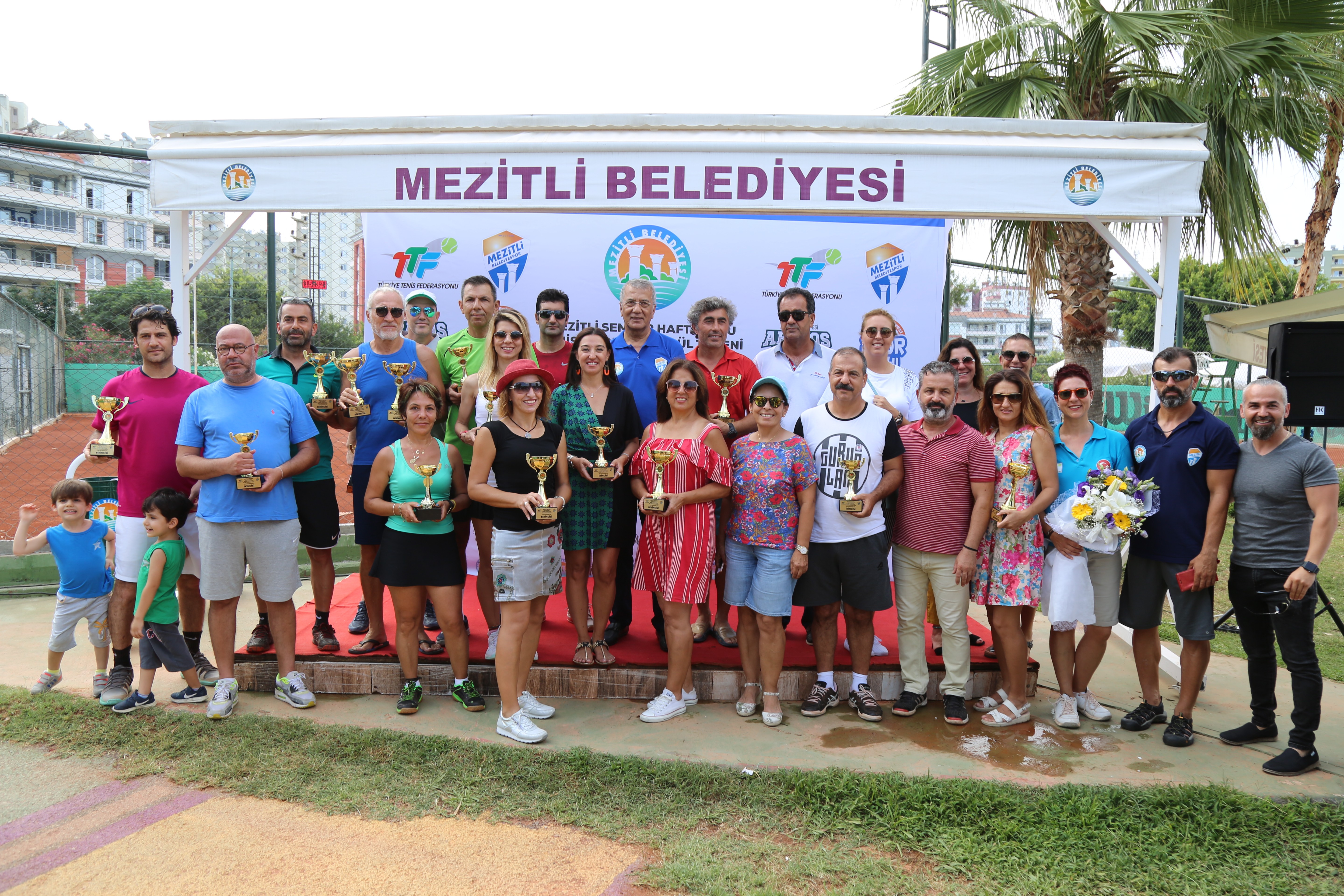 Mezitli Senyör Haftasonu Tenis Turnuvası sona erdi
