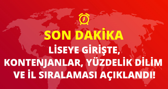 Liseye Girişte Kontenjanlar ve Yüzdelik Dilim İl Sıralamaları Belli Oldu, Sonuçlar E-Okul’da gösterilecek