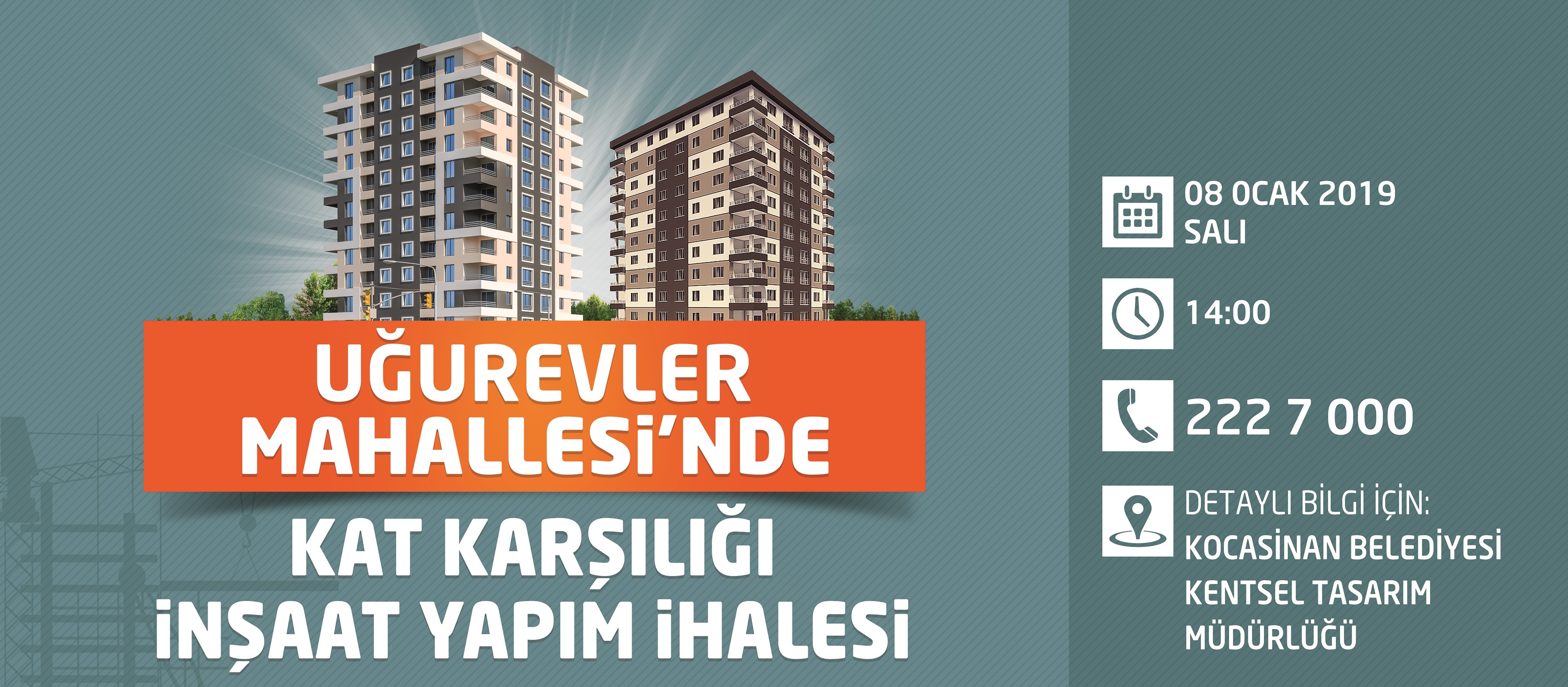 Kocasinan’da dönüşüm için ihale vakti
