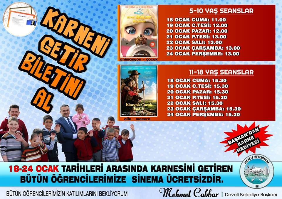 Başkan Cabbar’dan karne mesajı