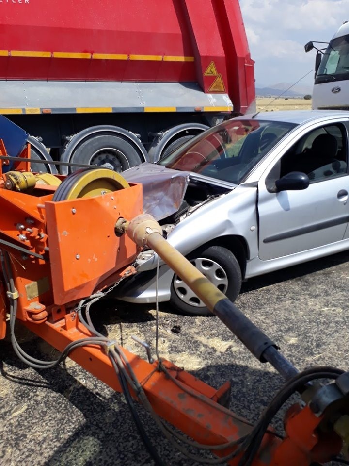 Tomarza-Kayseri karayolunda trafik kazası: 1 yaralı