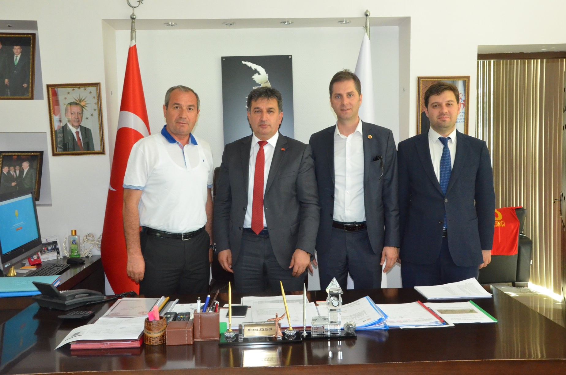 Melikgazi Belediye Meclis Üyelerinden Eskici’ye Ziyaret