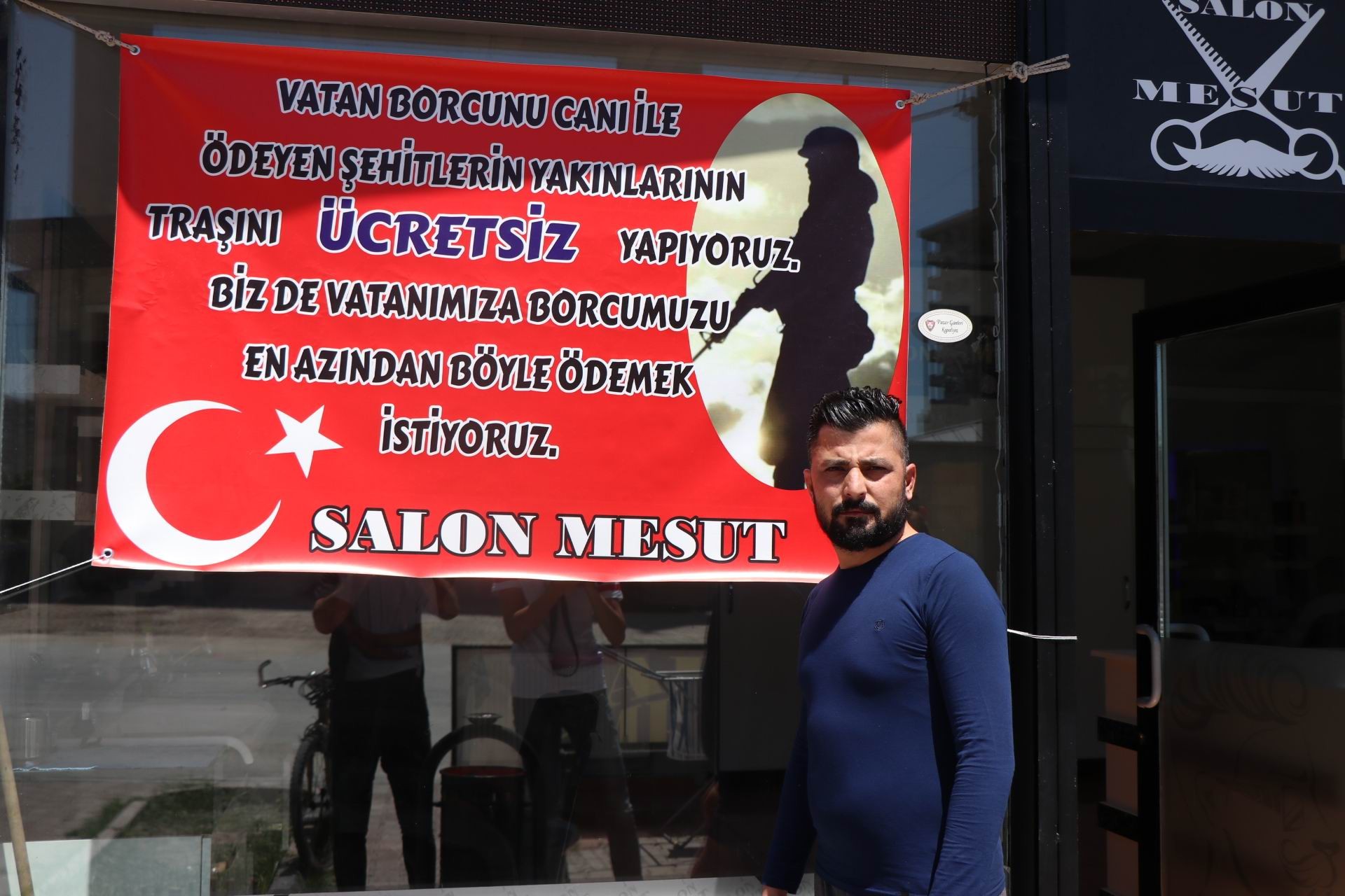 Berber Mesut Şehit Ailelerinden Ücret Almıyor