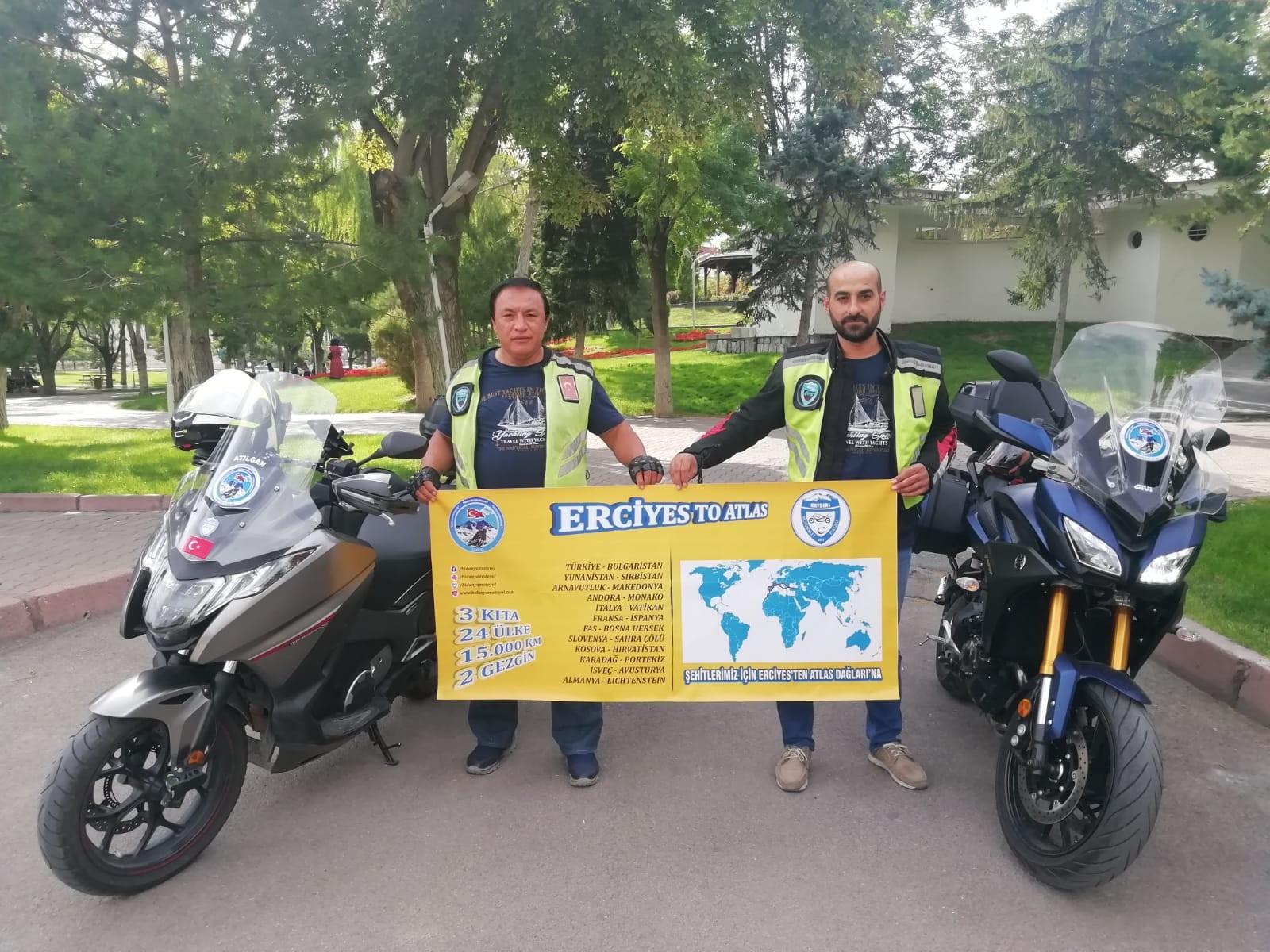 Şehitler için 15 bin kilometre gidecekler