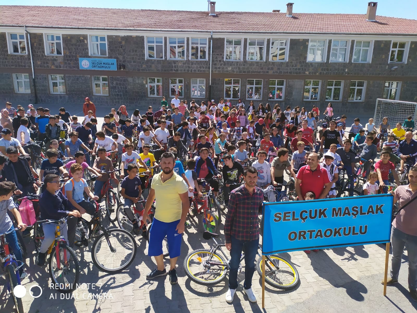 Öğrenciler Develi Sokaklarında Bisiklet Sürdü