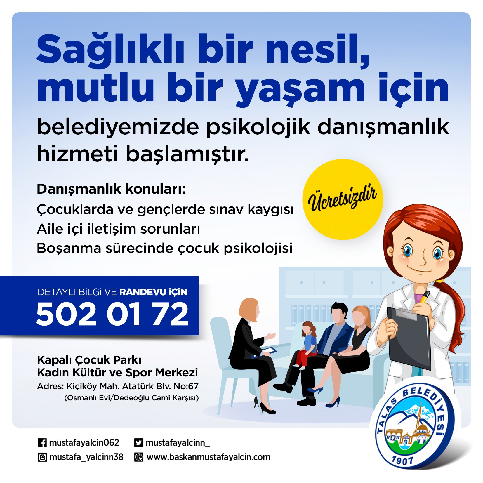 Talas’tan ‘Sağlıklı nesil, mutlu yaşam’ projesi