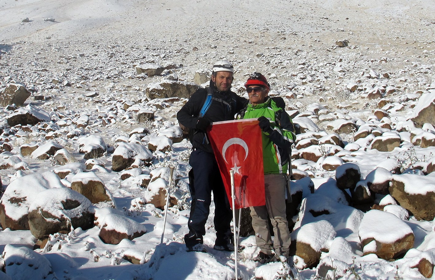 Baba oğul zirveye çıktı