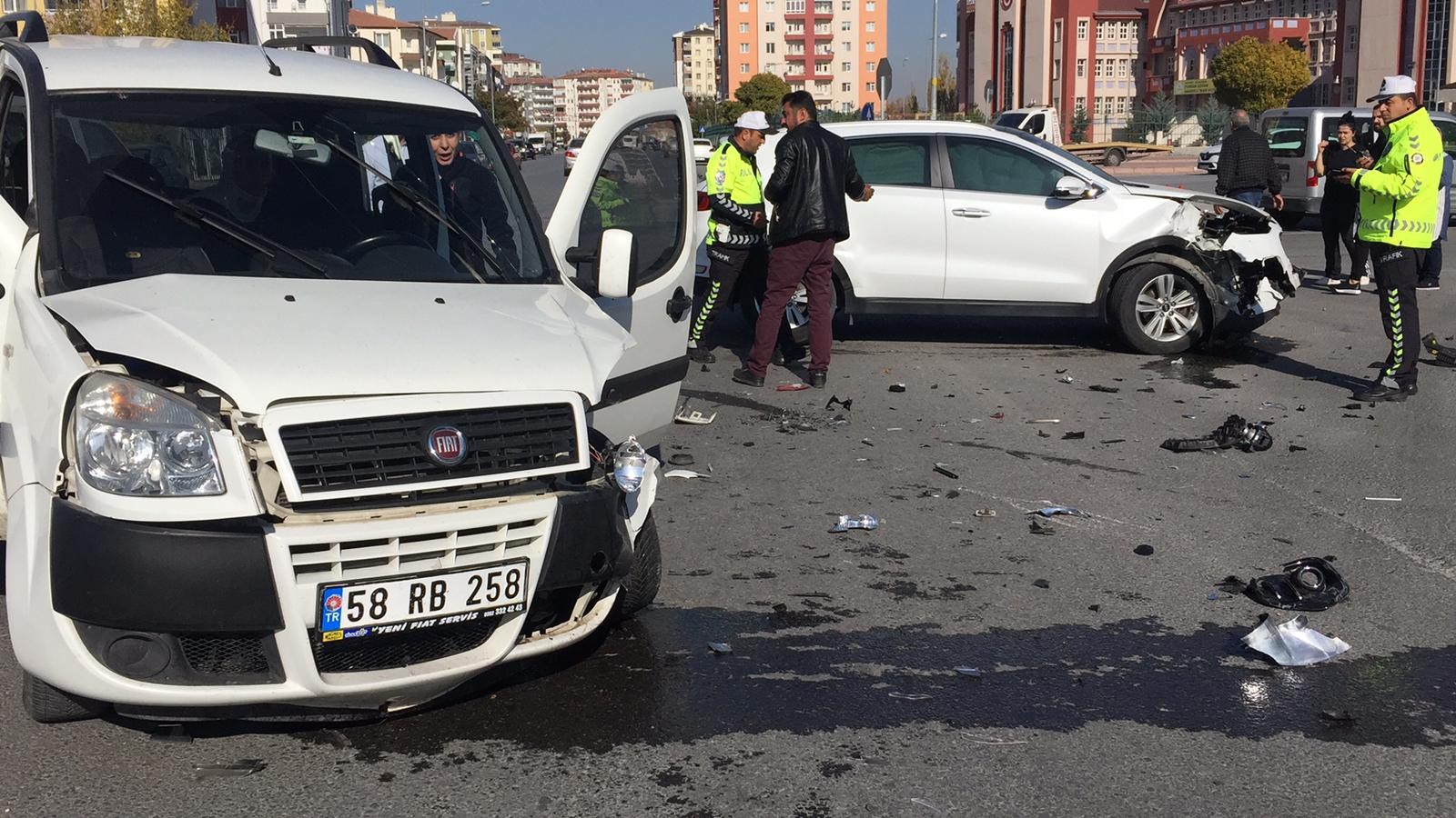 Kayseri’de trafik kazası: 5 yaralı