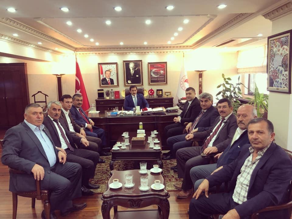 BAKİ ERSOY VE ZİRAAT ODASI BAŞKANLARINDAN BAKANLIK ÇIKARMASI