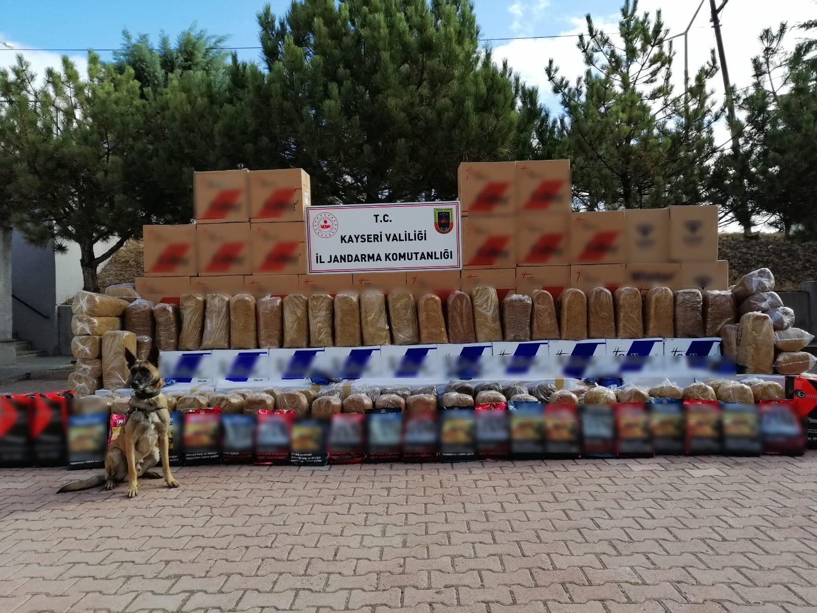 Kargo aracındaki milyonluk tütün sevkiyatını jandarma önledi