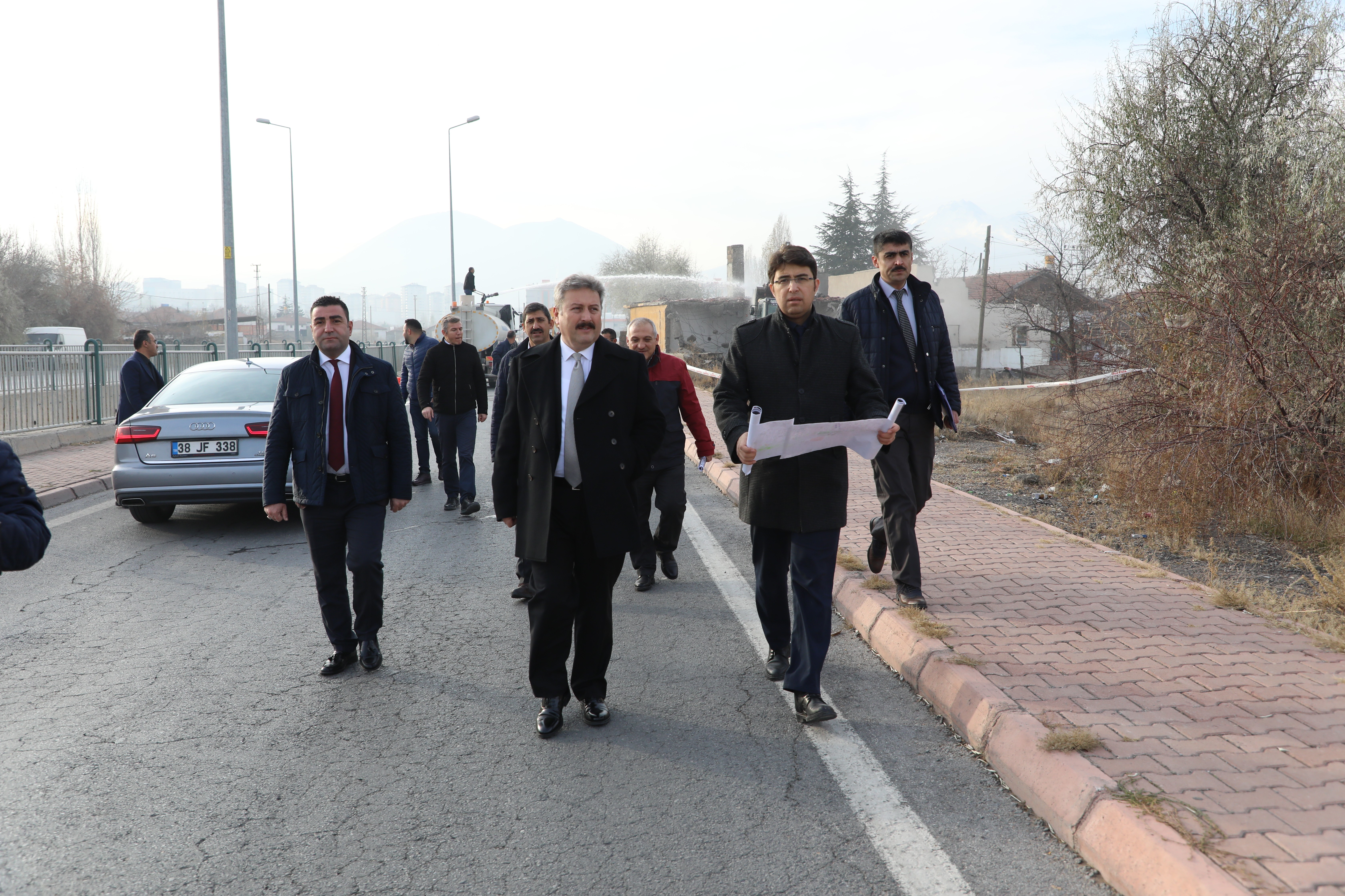 Melikgazi’de yeni bağlantı yolunun çalışmaları sürüyor