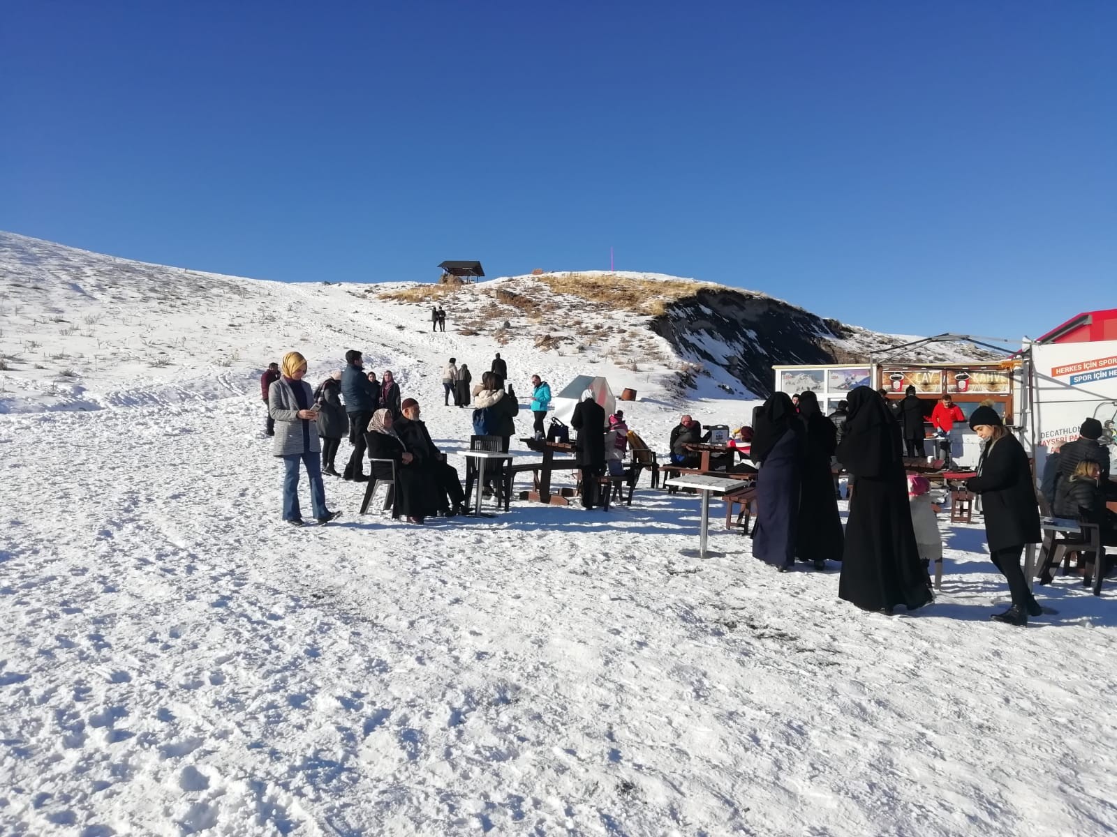 Erciyes’te sezon öncesi ziyaretçi yoğunluğu başladı