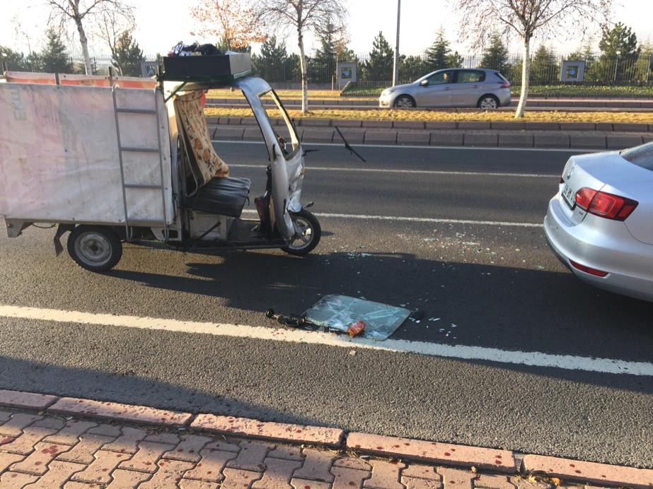 Kayseri’de trafik kazası: 1 yaralı