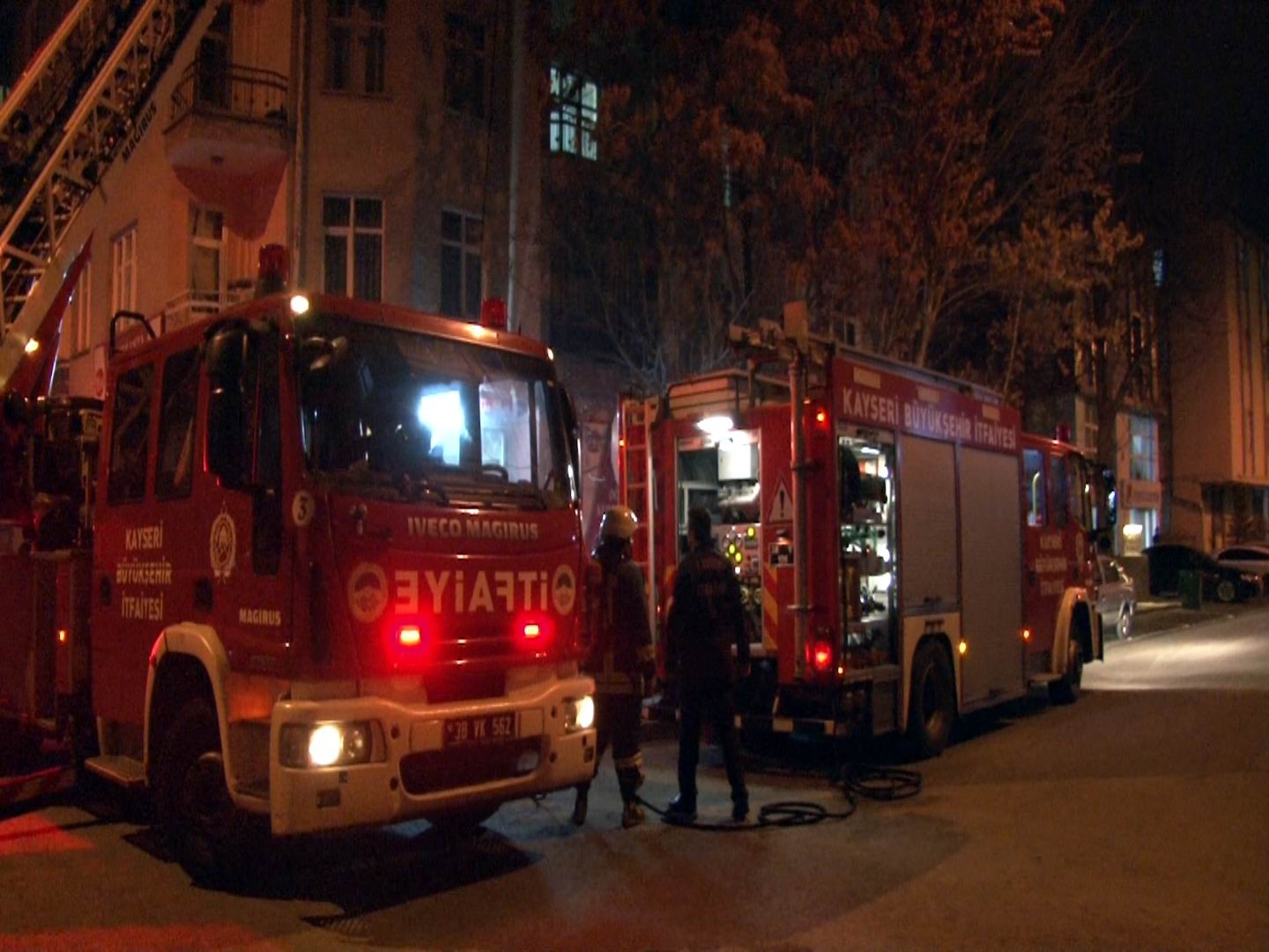 Kayseri’de baca yangını