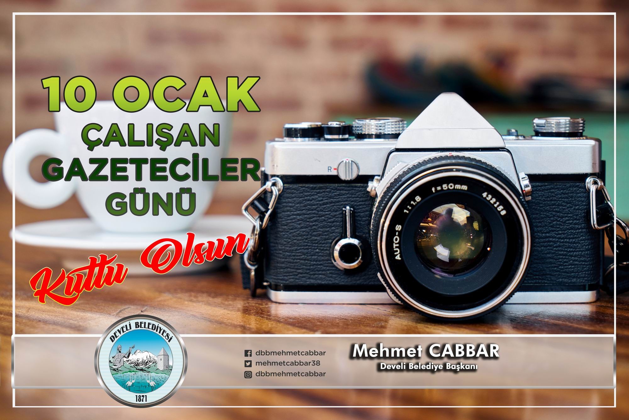 Başkan Cabbar’ın 10 Ocak Çalışan Gazeteciler Günü mesajı