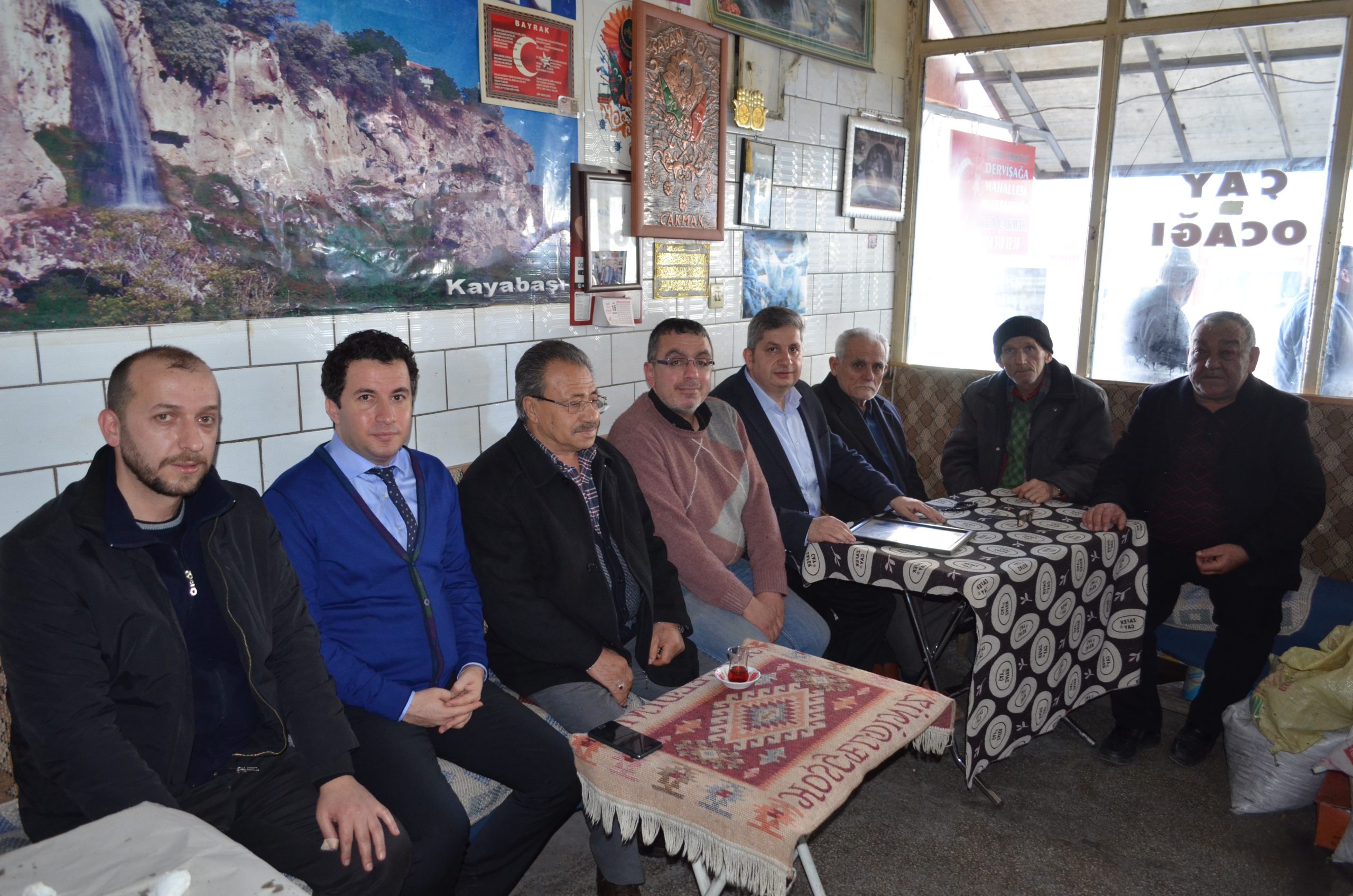 Kaymakam Şahin ve Başkan Altun, esnaf sofrasına konut oldu