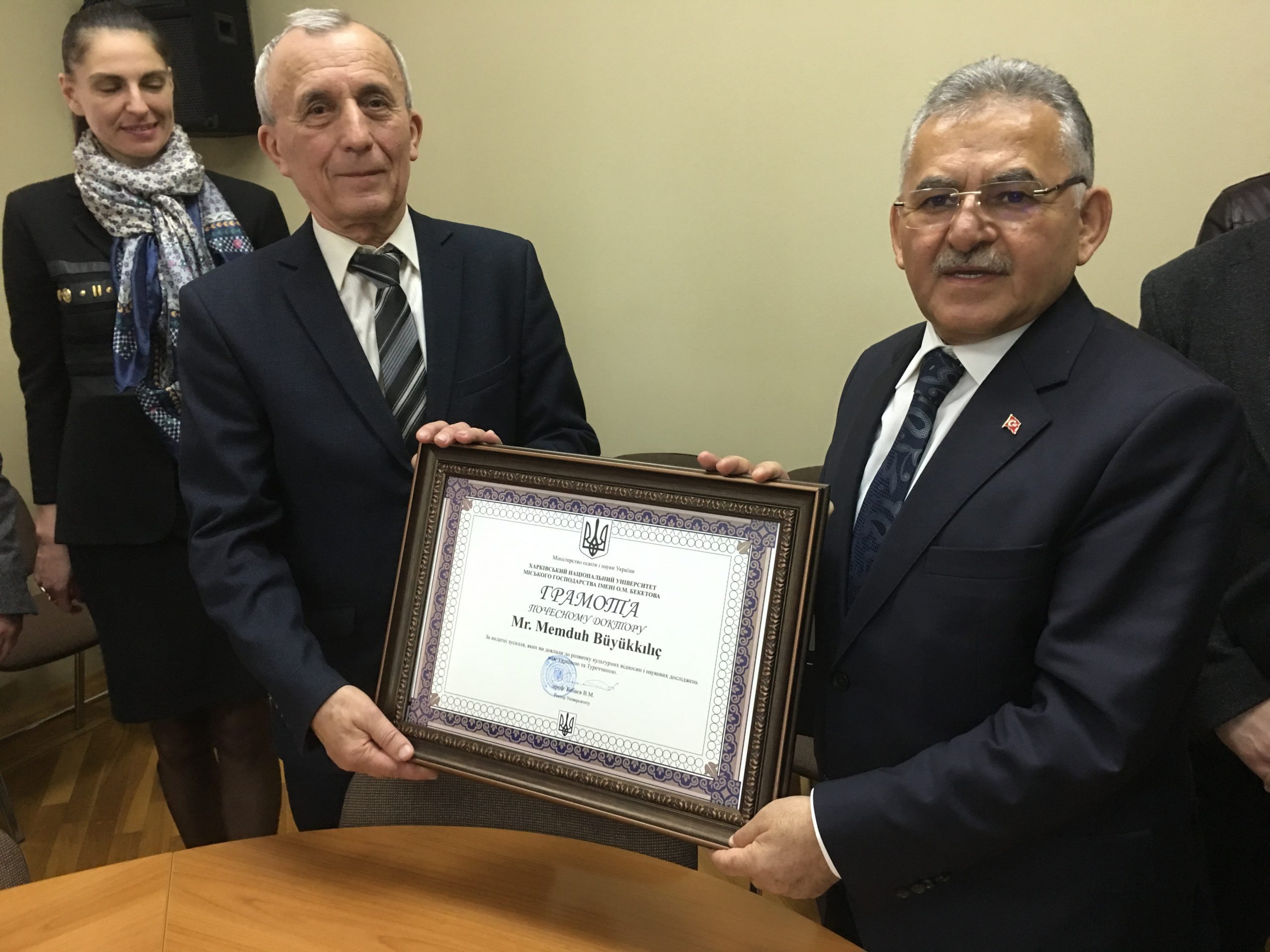 Başkan Büyükkılıç’a Ukrayna’dan Fahri Doktora