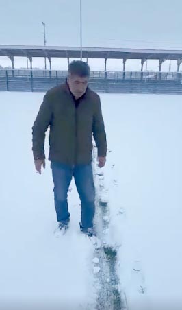 ÖZVATAN’DA OYNANACAK MAÇA KAR ENGELİ