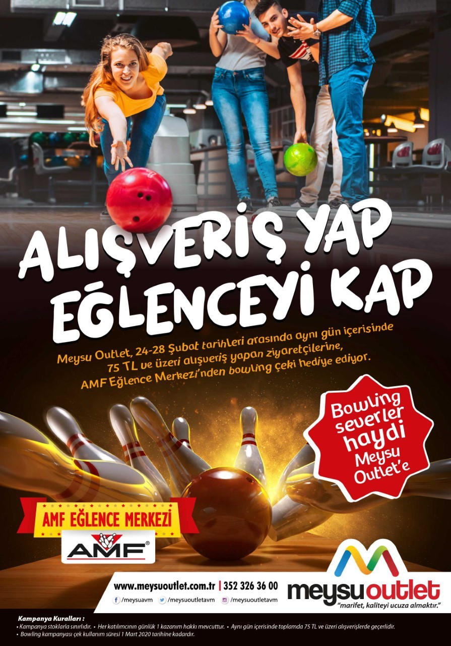 Meysu Outlet’te bowling eğlencesi başlıyor