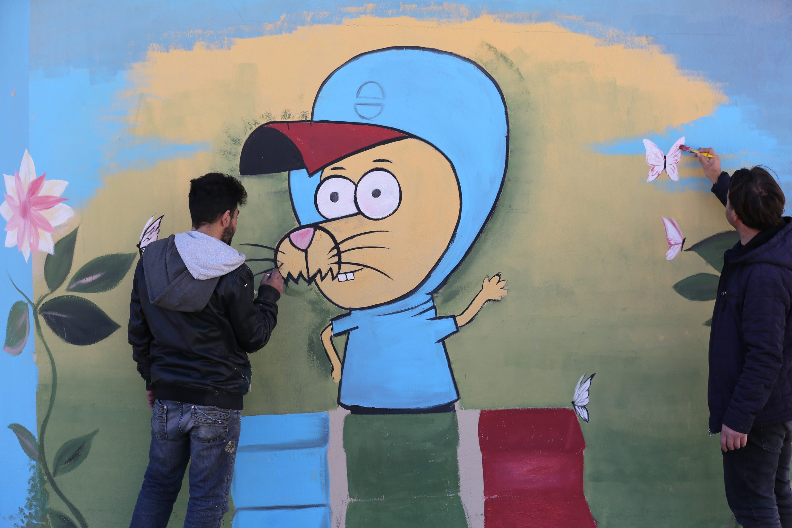 Develi’de parklar grafiti ile güzelleşiyor