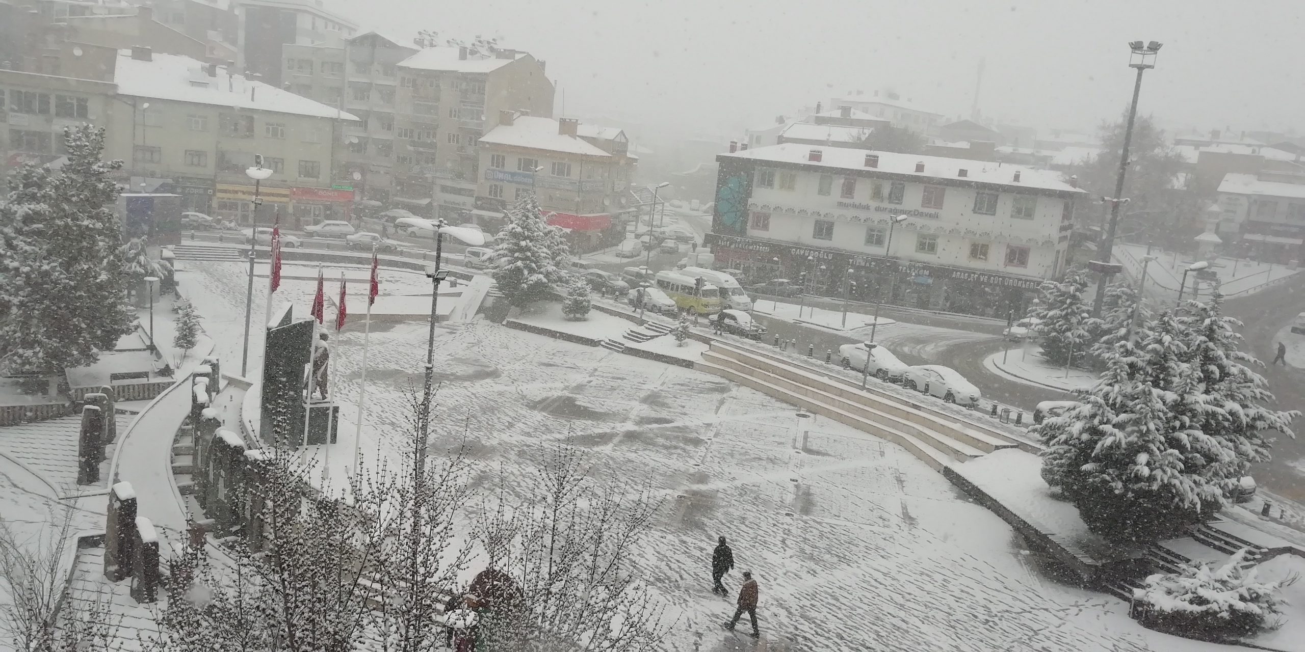 Develi’ye Mart ayında kar sürprizi