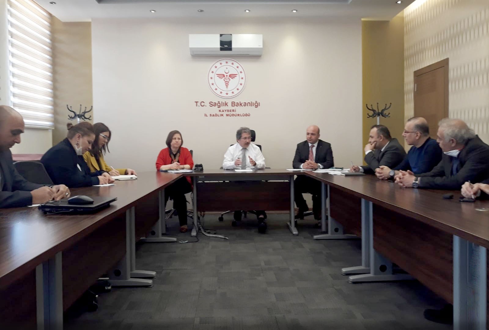 İl Sağlık Müdürlüğünde Özel Hastane İdarecileri ile Koronavirüs Toplantısı