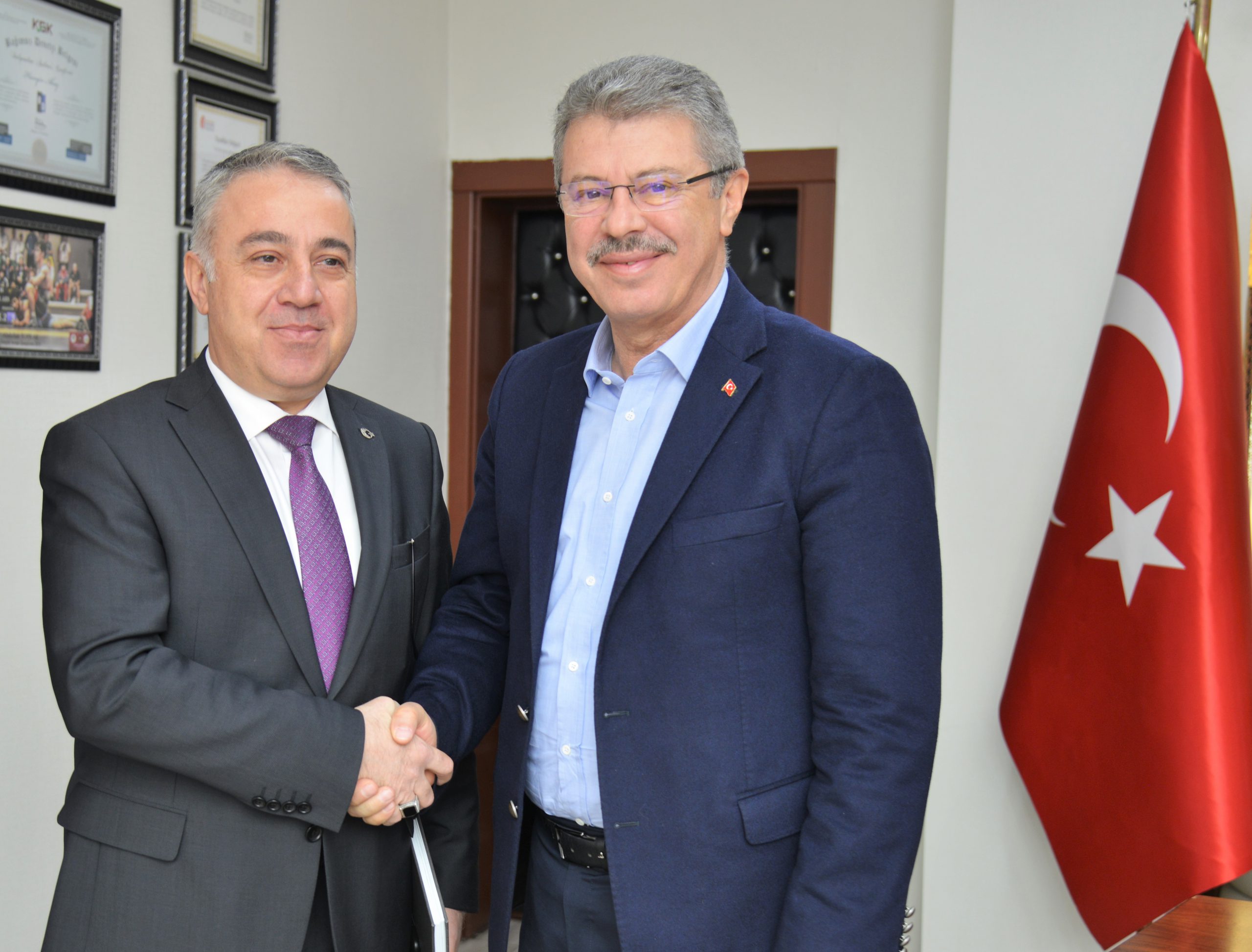 İl Tarım Müdürü Mustafa Şahin’den Başkan Akay’a Ziyaret