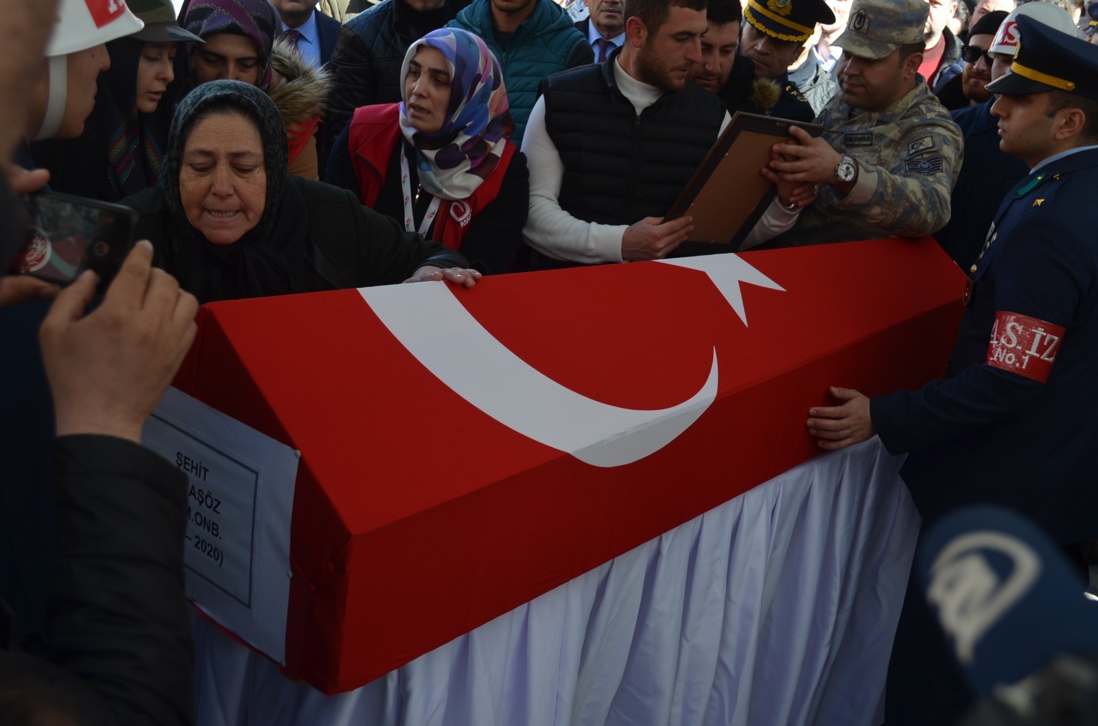 İdlib şehidi son yolculuğa uğurlandı