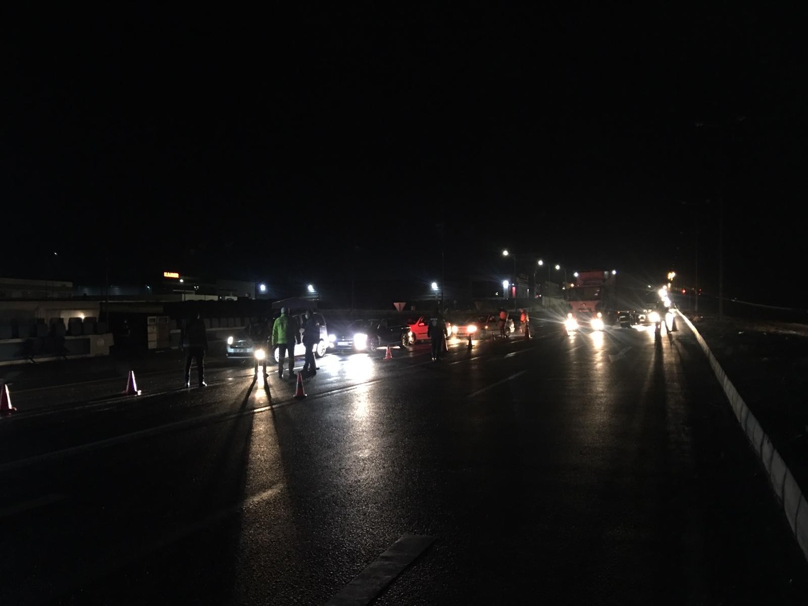 Kayseri’de giriş çıkış yasaklarından önce, son kontroller yapıldı