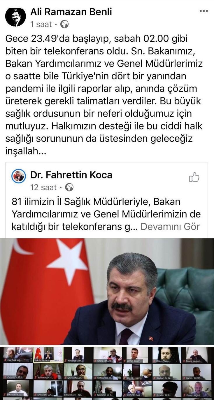 İl Sağlık Müdürü Benli, “Büyük sağlık ordusunun bir neferi olduğumuz için mutluyuz”