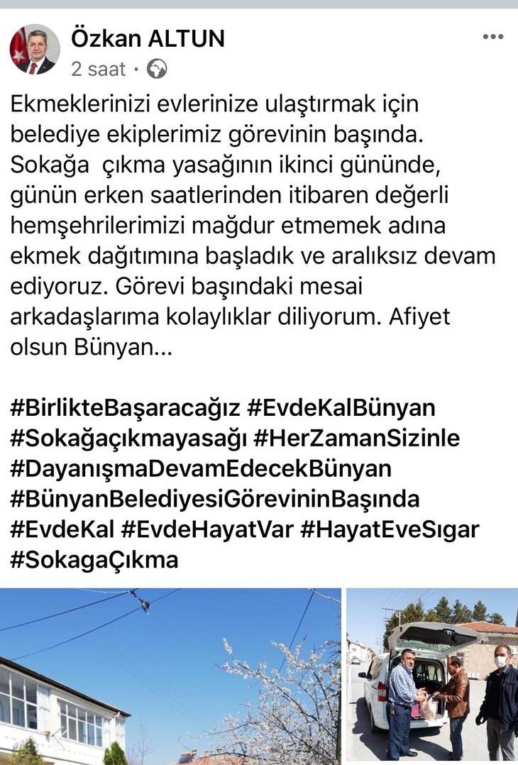 Başkan Altun, “Belediye ekiplerimiz görevinin başında”