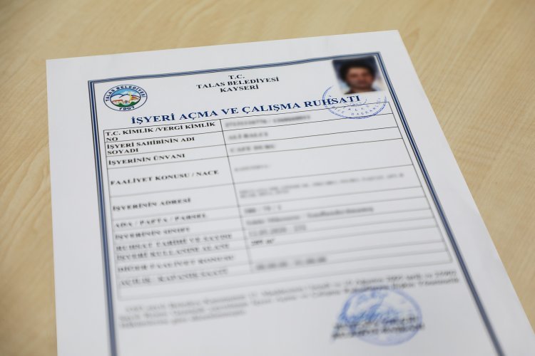 Talas’ta 9 yeni işyeri daha ruhsat aldı