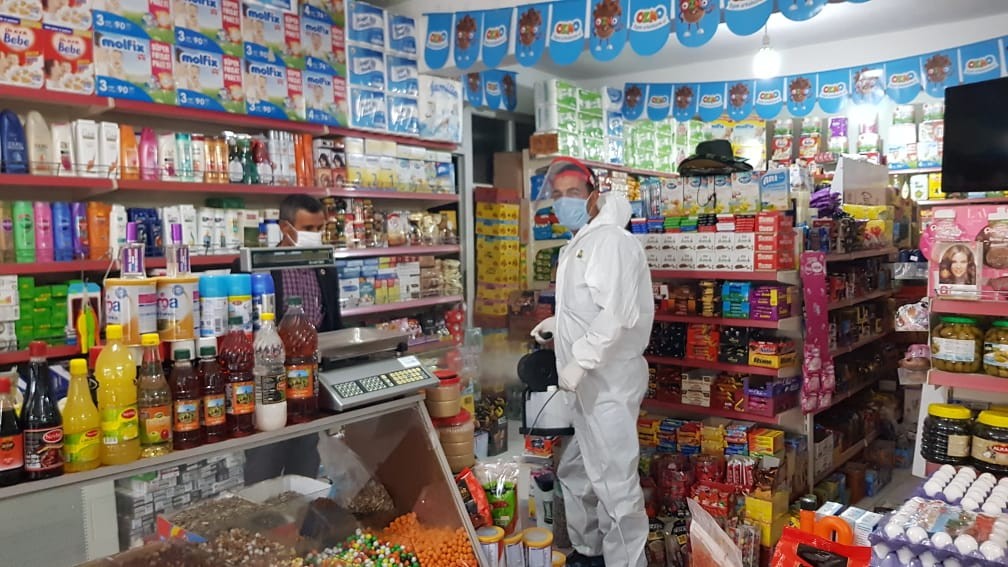 Sindelhöyük’te dezenfeksiyon çalışması yapıldı