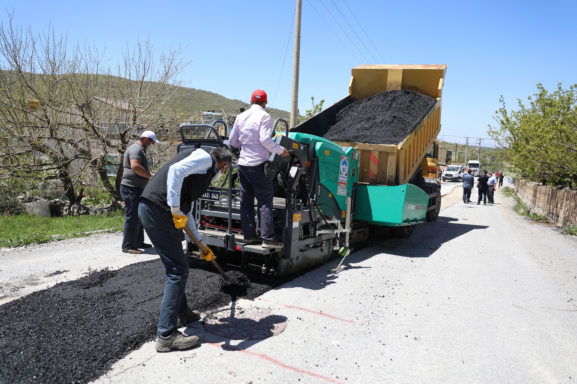 Melikgazi yeni finişleri ile işin süresini en aza indirdi