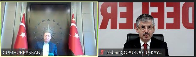 CUMHURBAŞKANI ERDOĞAN, KAYSERİ HALKINA SELAM GÖNDERDİ