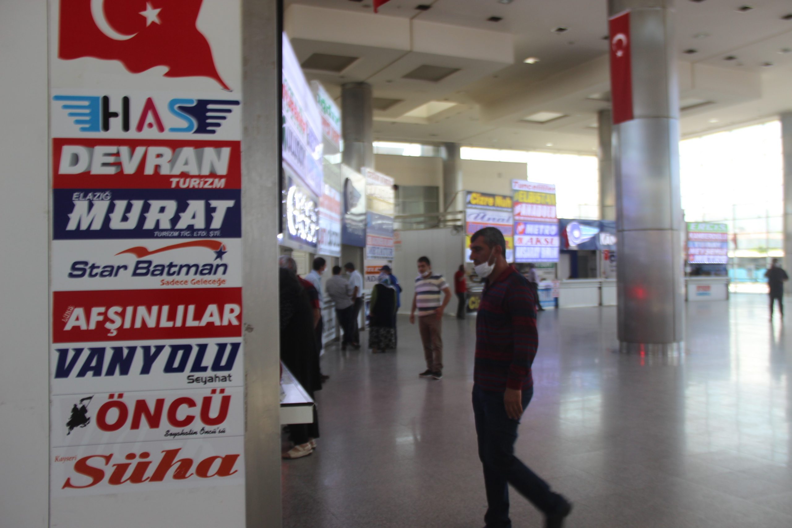 Kayseri Şehirlerarası Otobüs Terminali kısıtlamanın kalkmasıyla hareketlendi