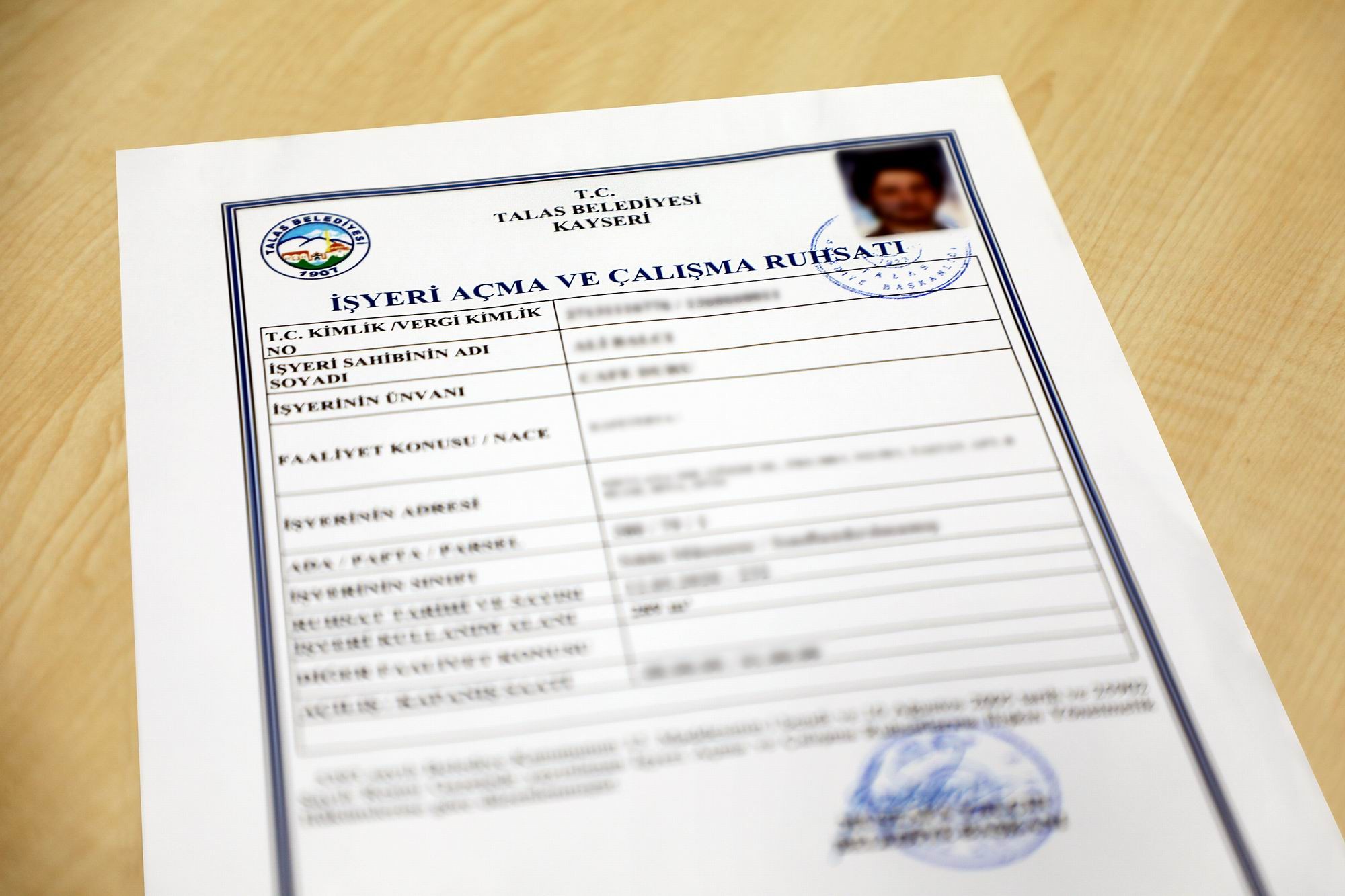 Talas’ta 4 yeni iş yeri daha ruhsat aldı