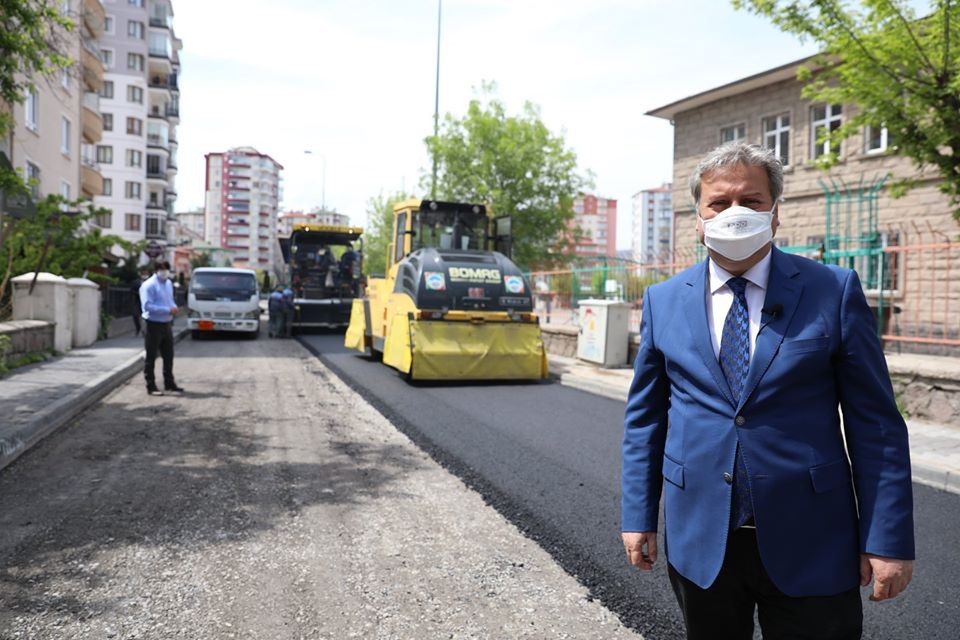 Melikgazi’den 1 ayda rekor asfaltlama